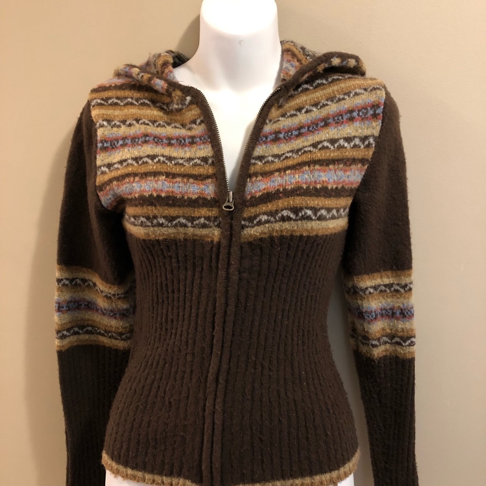 Reference Point Hooded zipper sweater